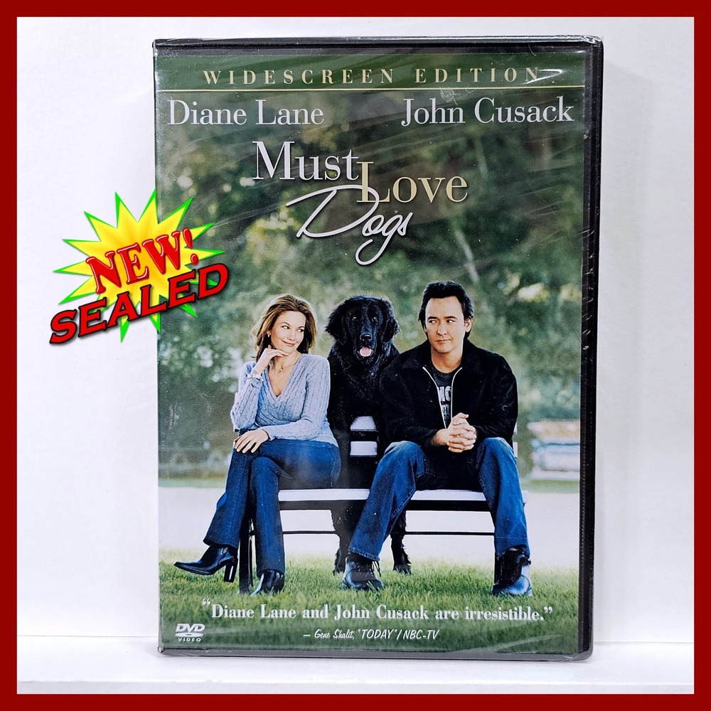 Must Love Dogs DVD 2005 Diane‎ Lane John Cusack Widescreen Rom Com Movie